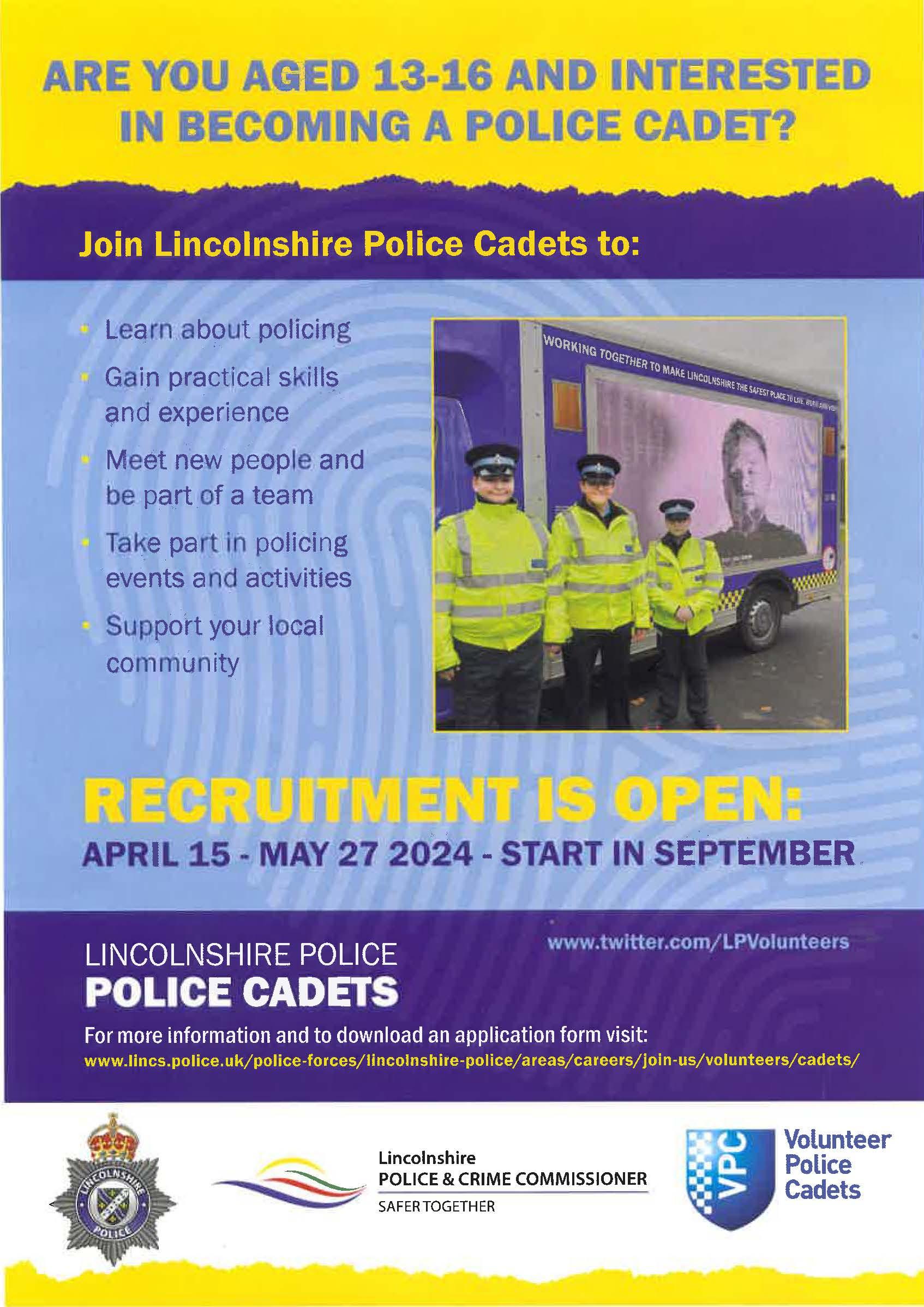 Volunteer Police Cadet Recruitment