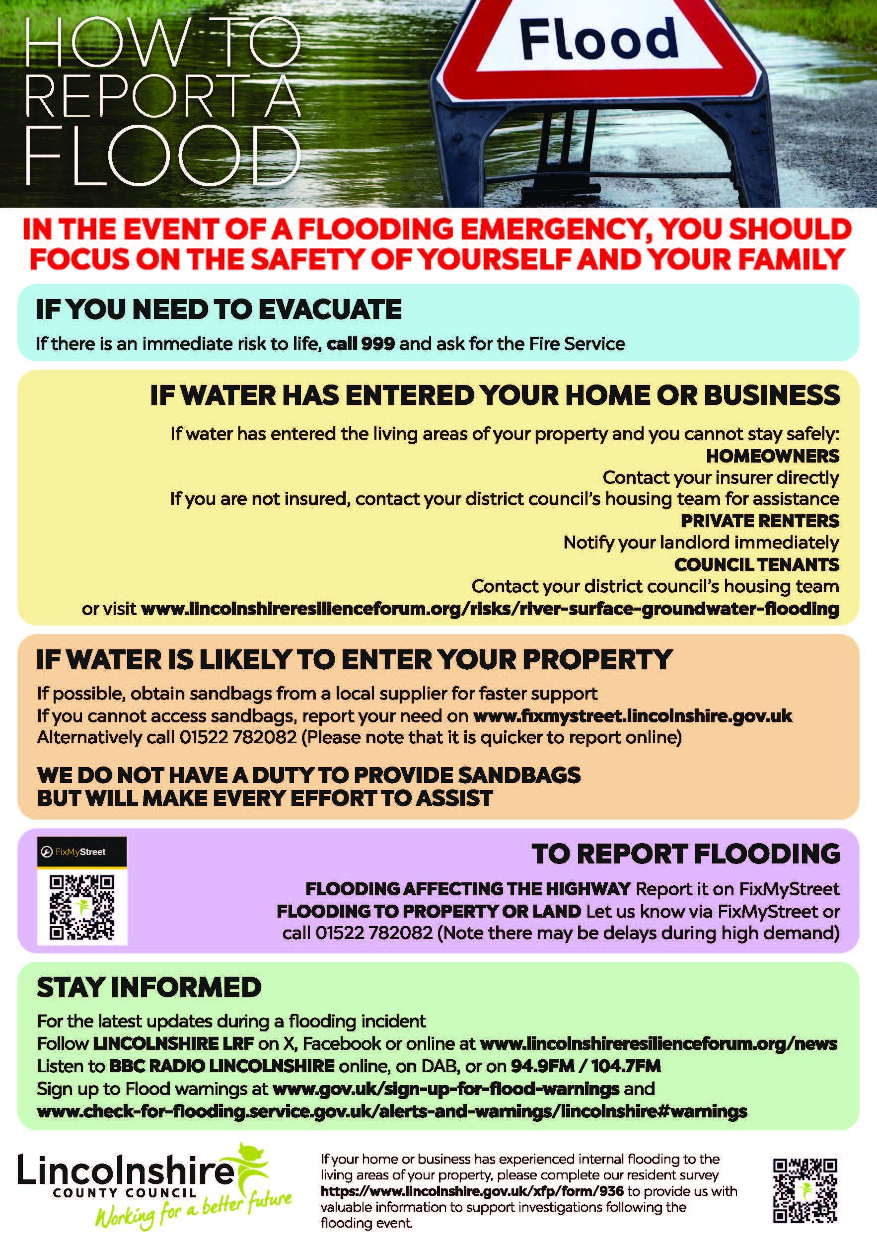 How to report a flood